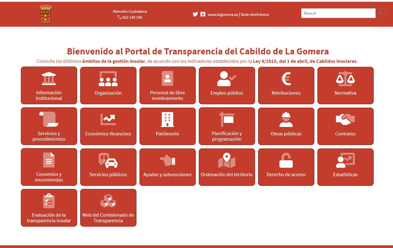 Imagen de El Cabildo se coloca entre las tres instituciones Canarias con mayor nota en Transparencia