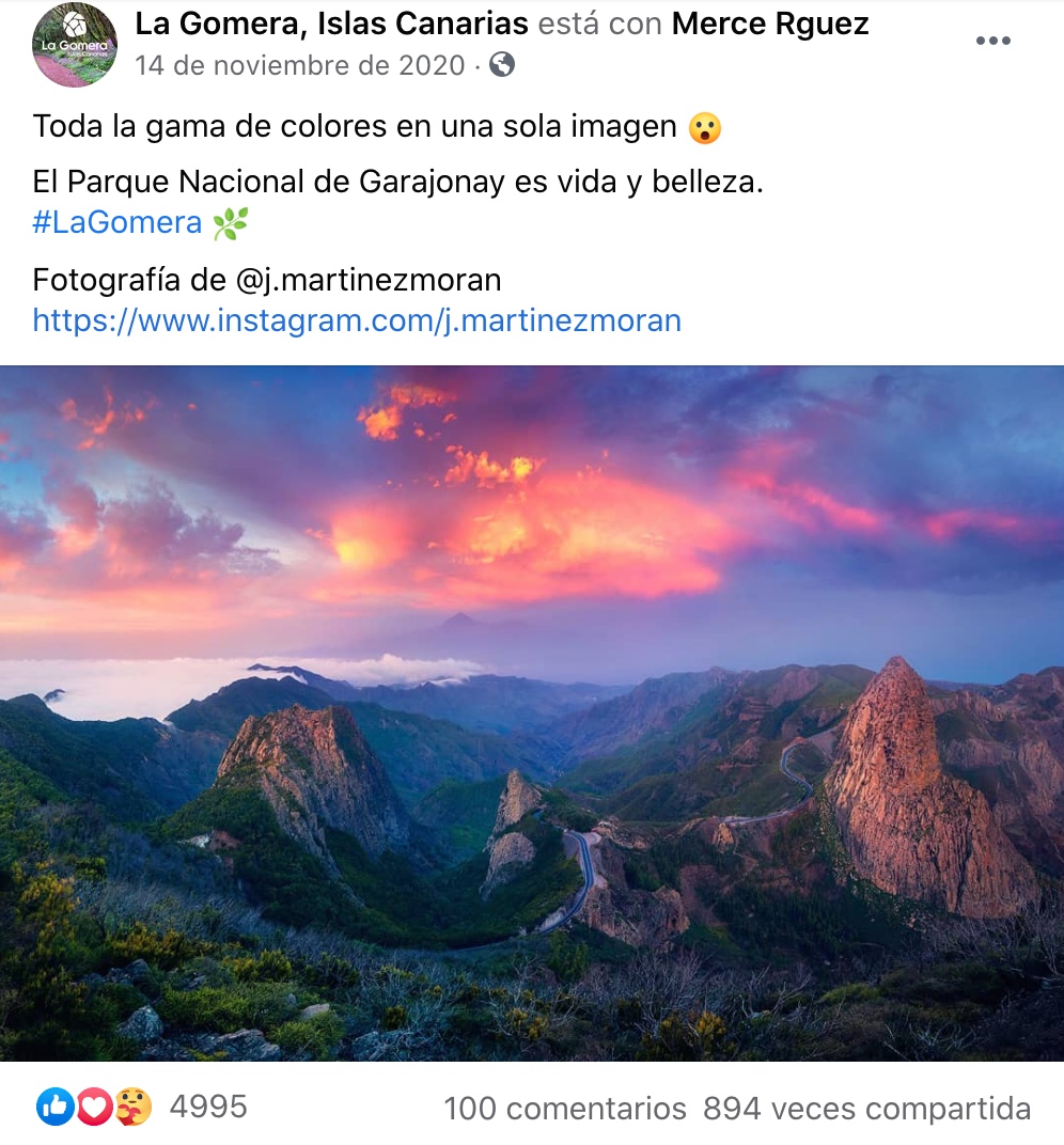 Imagen de Una campaña de promoción de La Gomera calificada como un caso de éxito en tiempos de Covid