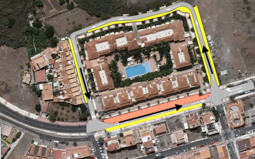 Imagen de El Cabildo reorganiza el tráfico en El Llano por el  inicio de las obras de la red de pluviales  