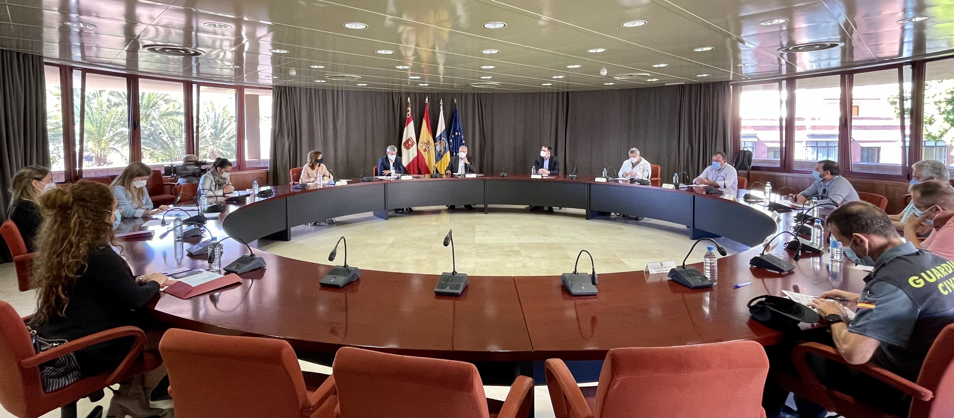 Imagen de Las instituciones gomeras y Sanidad abordan la evolución epidemiológica y el plan de vacunación de la isla