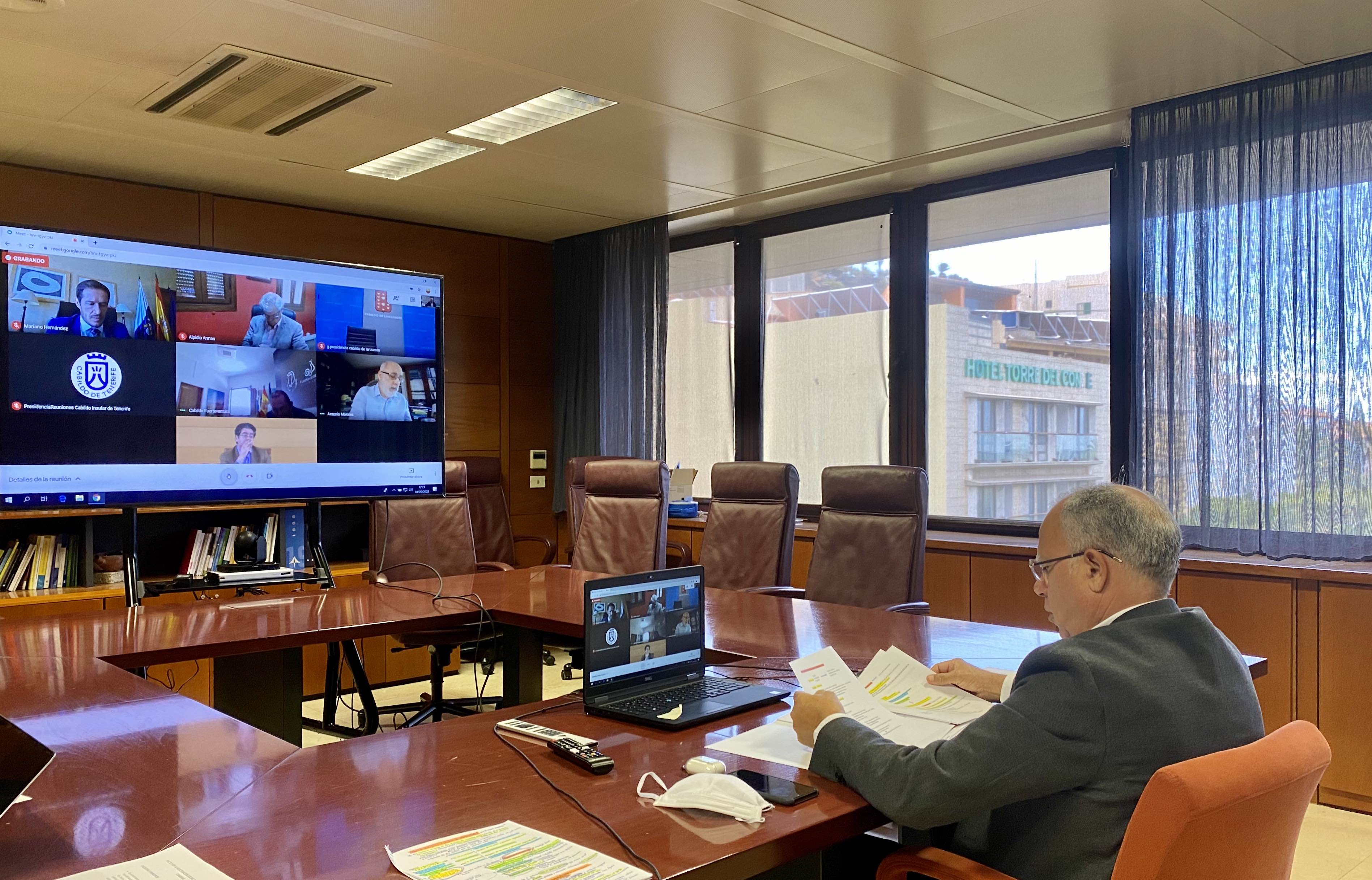 Imagen de Los cabildos analizarán en dos comisiones el Pacto para la Reactivación Social y Económica de Canarias 