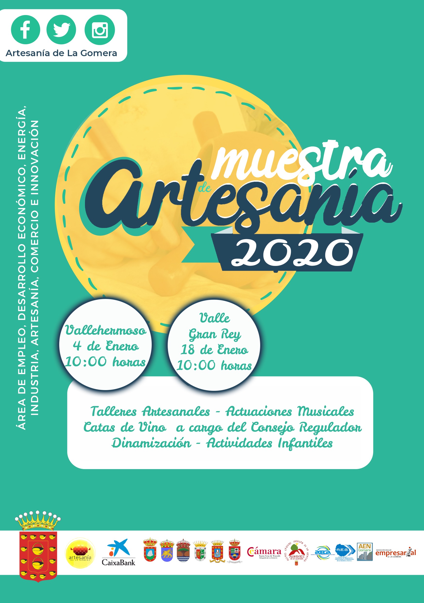 Imagen de Los oficios artesanos exponen sus piezas en una nueva muestra de artesanía en Vallehermoso