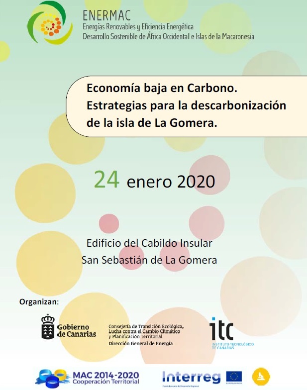 Imagen de El Seminario ‘Economía baja en carbono’ reunirá en La Gomera a agentes clave en la transición energética