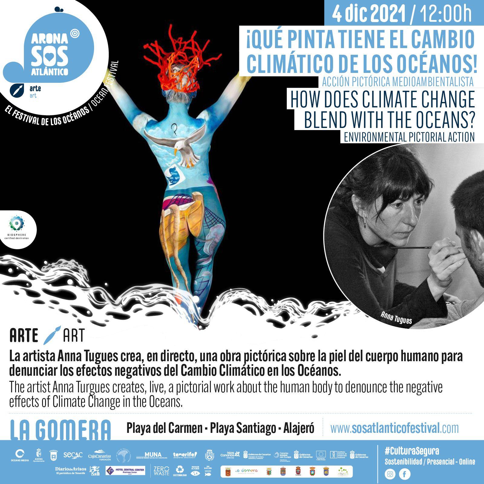 Imagen del evento Exhibición de maquillaje corporal '¡Qué pinta tiene el Cambio Climático de los Océanos!'
