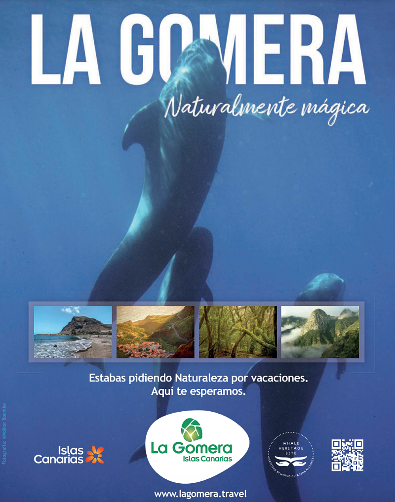 Imagen de La revista especializada en turismo de lujo Condé Nast Traveler destaca la riqueza marina de La Gomera