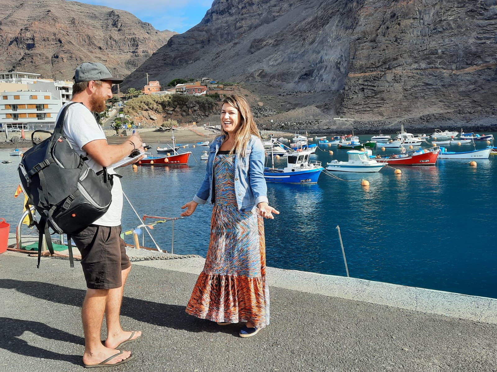 Imagen de El reconocido periodista noruego Runar Halvorsen visita La Gomera en una acción promocional