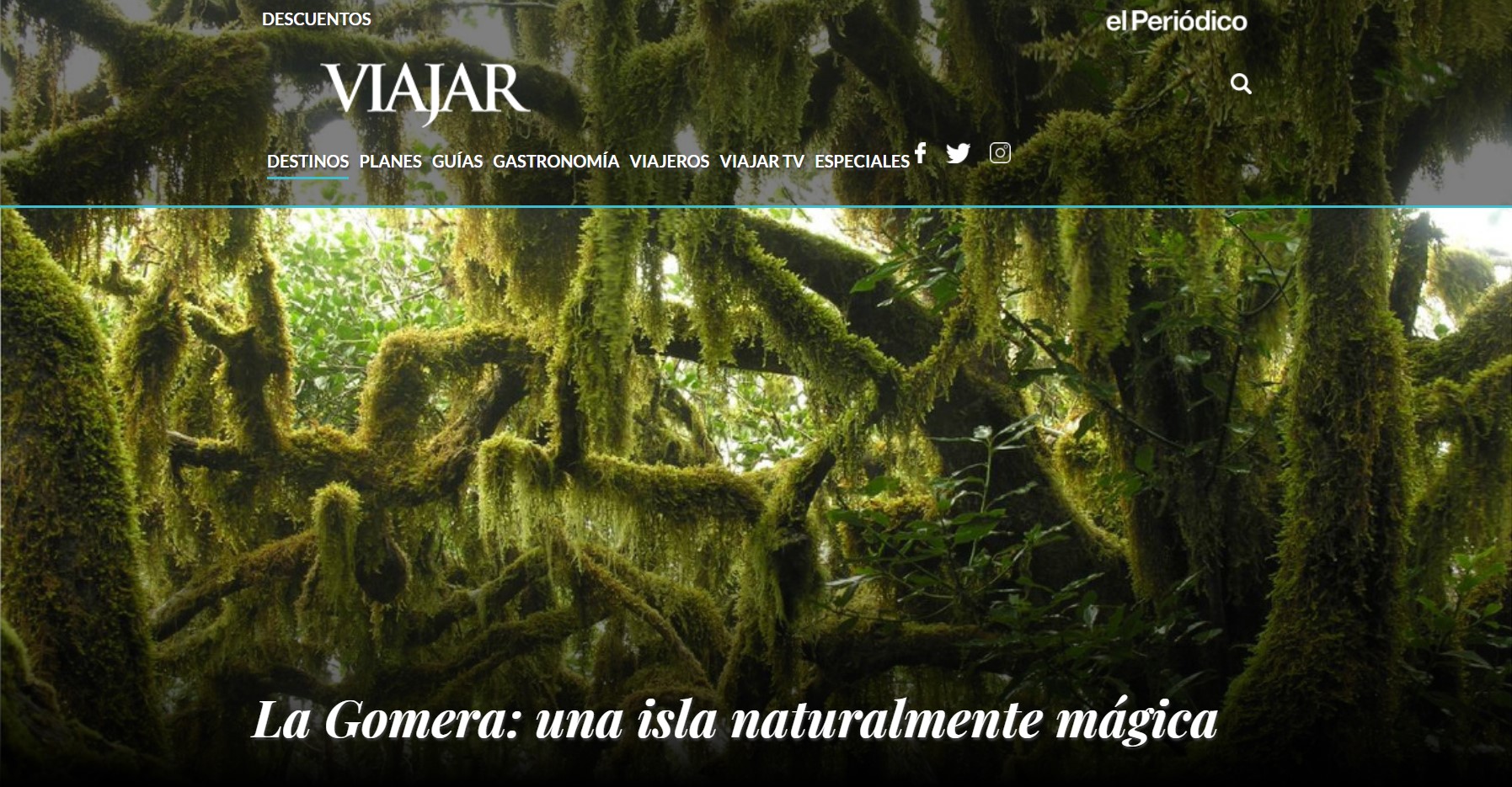 Imagen de Turismo de La Gomera intensifica su presencia en el mercado nacional a través de la revista Viajar
