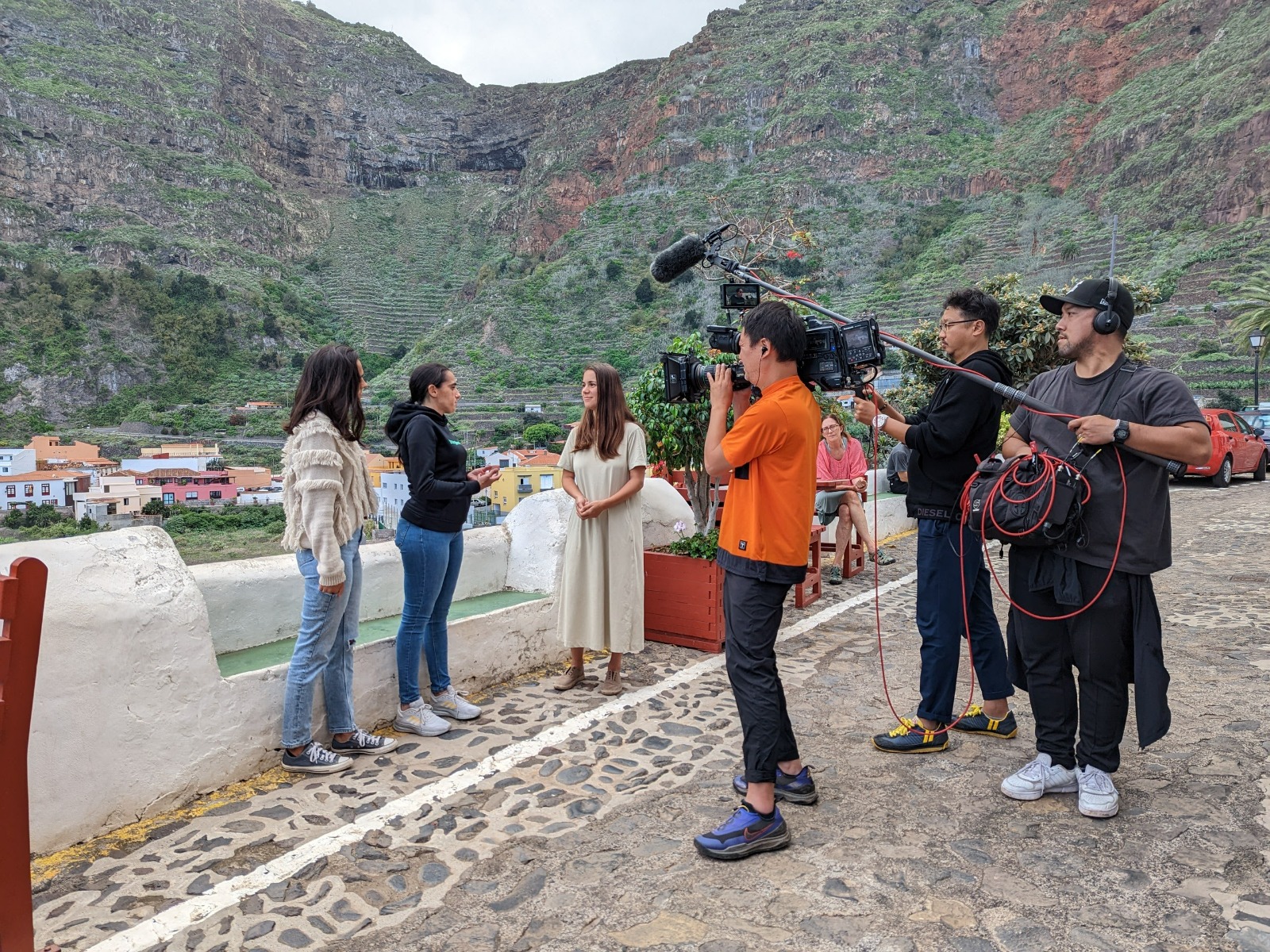 Imagen de La cadena japonesa ABC TV visita La Gomera para la grabación de un programa de viajes